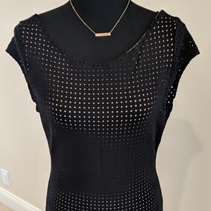 Tart pencil dress with laser cuts